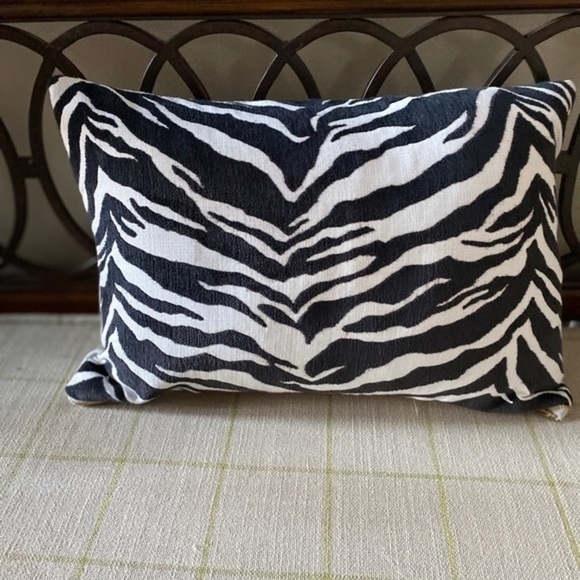 Zebra Print Custom Made Pillow Cover - Picture 4 of 8